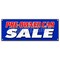 Signmission PRE-OWNED CAR SALE BANNER SIGN used auto automobile buy here we finance low mile B-Pre-Owned Car Sale - alternate 1